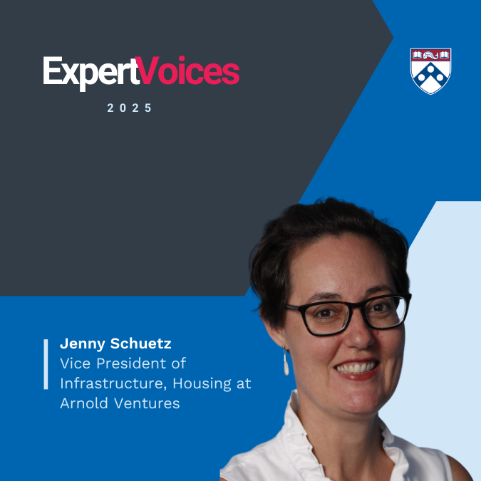 Expert Voices 2025 Jenny Schuetz