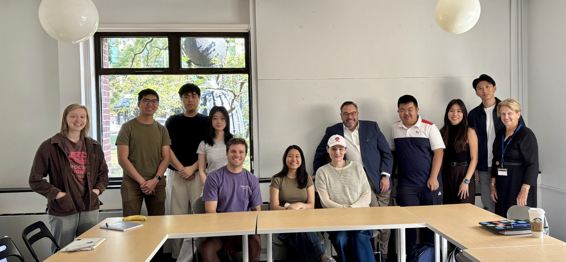 students from anchor institutions course pose