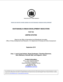 Sustainable Urban Development Indicators for the United States -- title page