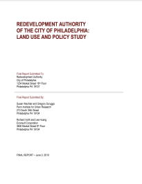 Redevelopment Authority of the City of Philadelphia: Land Use and Policy Study -- title page