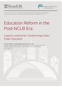 Education Reform in the Post-NCLB Era: Lessons Learned for Transforming Urban Public Education -- title page