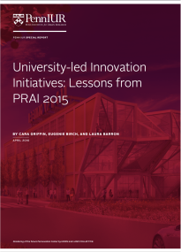 University-led Innovation Initiatives: Lessons from PRAI 2015 -- title page