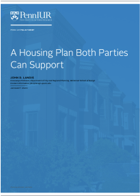 A Housing Plan Both Parties Can Support -- title page