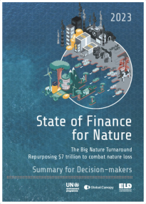 State of Finance for Nature - title page 