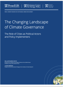 The Changing Landscape of Climate Governance: The Role of Cities as Political Actors and Policy Implementers -- title page