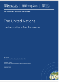 The United Nations: Local Authorities in Four Frameworks -- title page