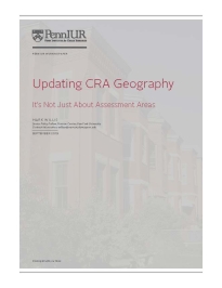 Updating CRA Geography report in red text over gray background