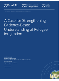 A Case for Strengthening Evidence-Based Understanding of Refugee Integration -- title page