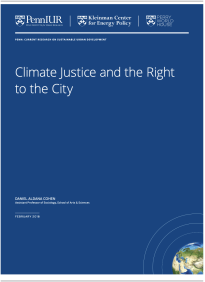 Climate Justice and Right to the City -- title page