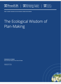 The Ecological Wisdom of Plan-Making -- title page