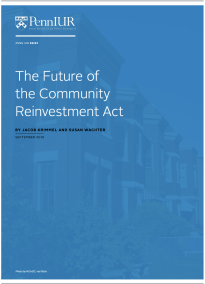 The Future of the Community Reinvestment Act -- title page 