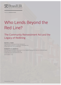 Who Lends Beyond the Red Line? The Community Reinvestment Act and the Legacy of Redlining -- title page