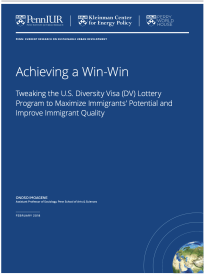 Achieving a Win-Win: Tweaking the U.S. Diversity Visa (DV) Lottery Program to Maximize Immigrants’ Potential and Improve Immigrant Quality -- title page