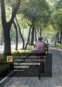 SDSN Commission for Urban SDG Finance Recommendations Report cover