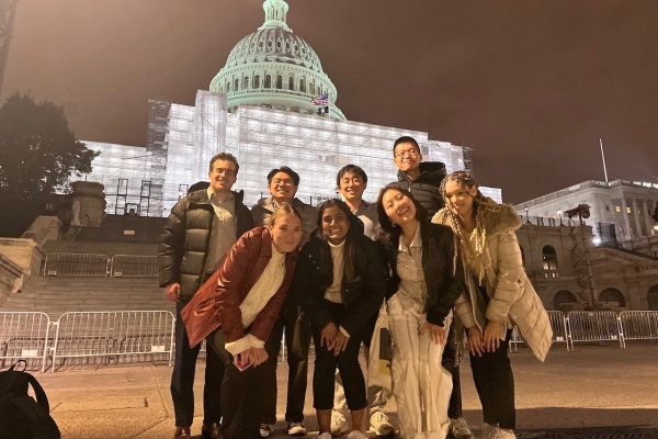 Fellows in Urban Leadership Cohort 22-23 in front of Capital Buliding