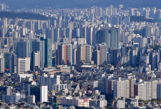 A view of a city skyline