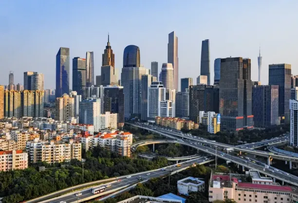 Guangzhou city skyline 